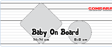 Comparazione Stickers - Baby On Board